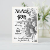 De Remerciements Carte d'appréciation (Debout devant)