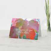 De Remerciements Carte d'appréciation du pasteur (Devant)