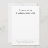 De Remerciements Carte d'appréciation JW Elder (Dos)