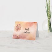 De Remerciements Carte d'aquarelle d'automne (Devant)