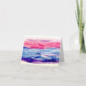 De Remerciements Carte d'aquarelle Waves (Devant)