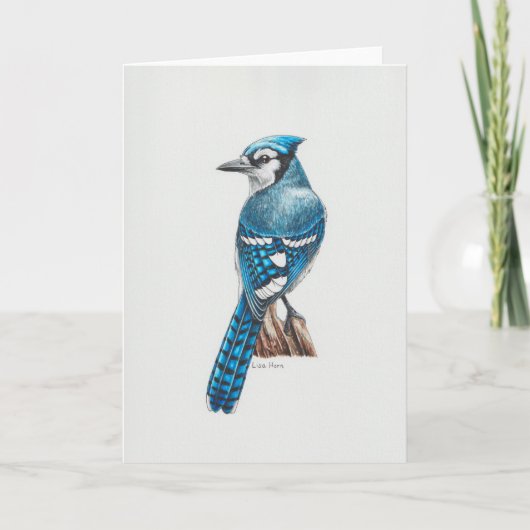 De Remerciements Carte d'art Blue Jay (Devant)