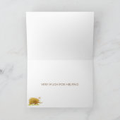 De Remerciements Carte d'art Echidna whimna animal watercolor (Intérieur)