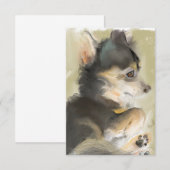 De Remerciements Carte d'art Fluffy Fritter (Devant / Derrière)