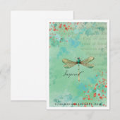 De Remerciements Carte d'art inspirée (Devant / Derrière)