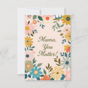 De Remerciements Carte d'encouragement pour maman