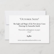 Carte d'exposition Art éditable Étiquettes d'art