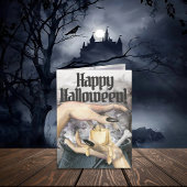 De Remerciements Carte d'Halloween Cauldron éffrayant