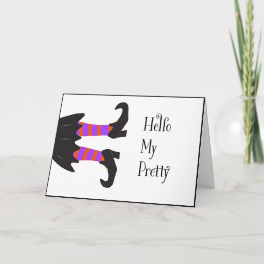 De Remerciements Carte d'Halloween sorcière (Devant)