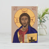 De Remerciements Carte d'icône papier Christ (Debout devant)