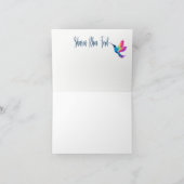 De Remerciements Carte d'infini colibri (Intérieur)