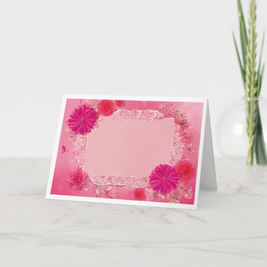 De Remerciements carte d'investissement conçue (Devant)