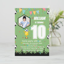 Carte d'invitation d'anniversaire personnalisée po