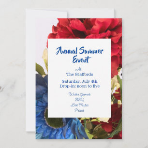 De Remerciements Carte d'invitation d'été patriotique