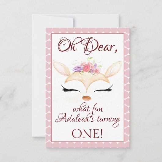 De Remerciements carte d'invitation en'Dear'ing (Devant)