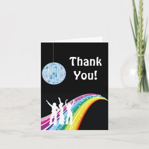 De Remerciements Carte Disco Dance Thank You Note
