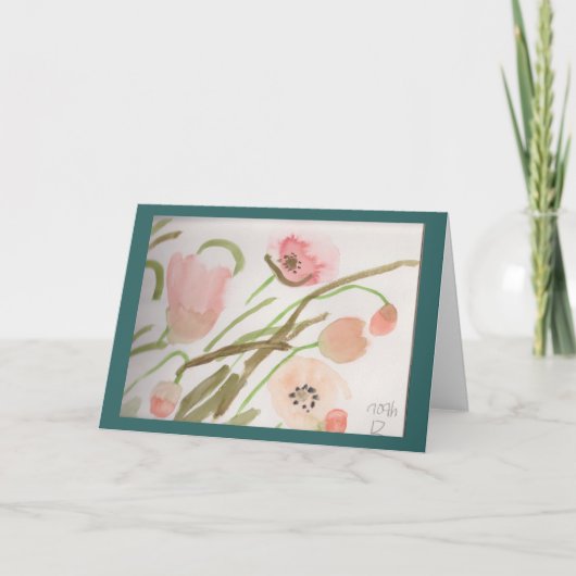 De Remerciements Carte d'occasion (Devant)