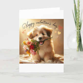 De Remerciements Carte Dog Valentine's Day