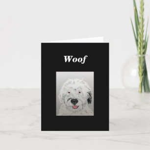 De Remerciements Carte Doodle Dog Note Card