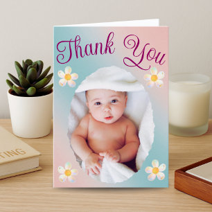 De Remerciements Carte Doula personnalisée avec photo bébé Appréc