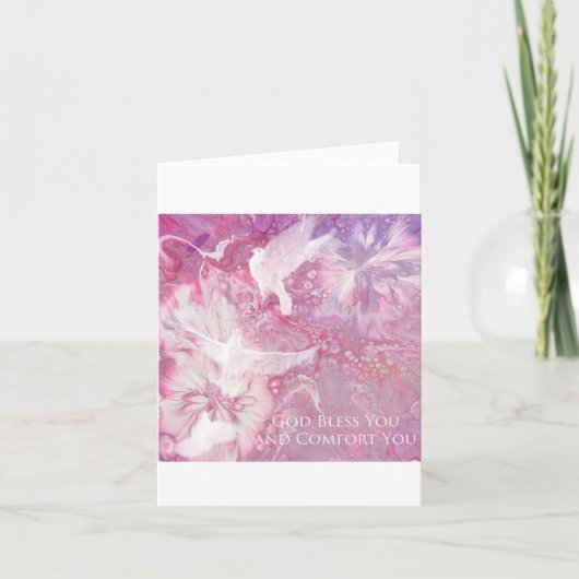 De Remerciements Carte Dove Sympathy vide (Devant)