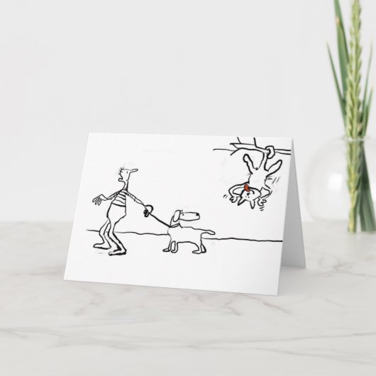 De Remerciements carte drôle avec animaux (Devant)