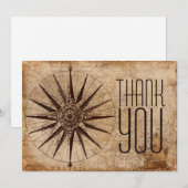 De Remerciements Carte du monde à boussole professionnelle classiqu (Devant / Derrière)