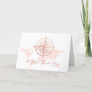 De Remerciements Carte du monde Neutre Voyage Baby shower d'aventur