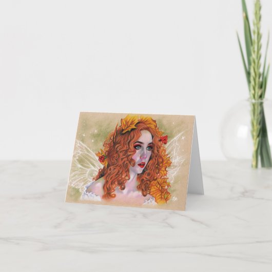 De Remerciements Carte Fairy Startled (Devant)