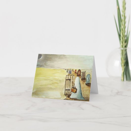 De Remerciements Carte Fantôme et portes (Devant)