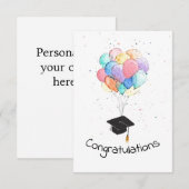 De Remerciements Carte Félicitations (Devant / Derrière)