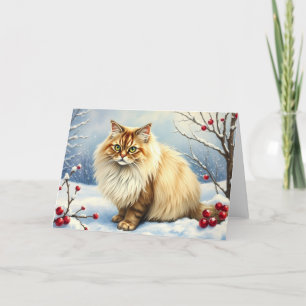 De Remerciements Carte Festive Cats