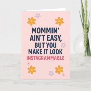 De Remerciements Carte Fête des Mères amusante - Mommin’Ain’t Easy