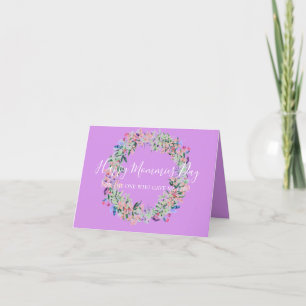 De Remerciements Carte Fête des Mères du Cercle d'Amour Floral