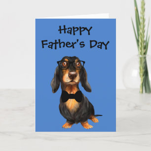 De Remerciements Carte Fête des pères Dachshund