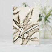 De Remerciements Carte Feuille Art Flat Note (Debout devant)