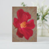 De Remerciements Carte Flat Art Flat Rouge Rose (Debout devant)