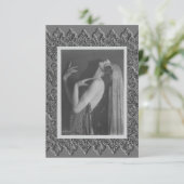 De Remerciements Carte Flat Note avec danseuse Vintage (Debout devant)