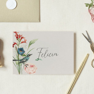De Remerciements Carte Fleur sauvage d'escorte Secret Garden