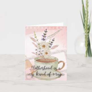 De Remerciements Carte Fleurs Pressées - Style Vintage