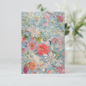 De Remerciements Carte Florale Abstraite (Debout devant)