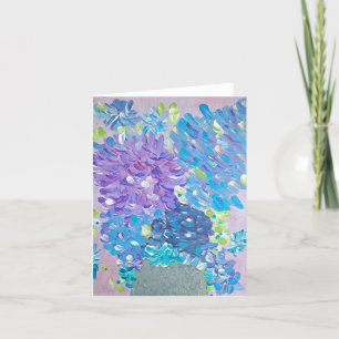 De Remerciements Carte florale Blues Blossom