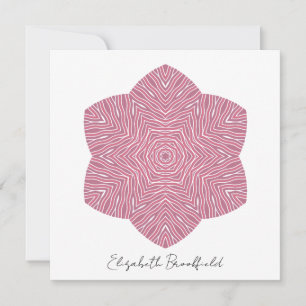 De Remerciements Carte florale florissante en Rose et en prune