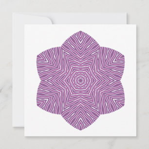 De Remerciements Carte florale florissante en violet