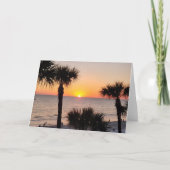 De Remerciements Carte Floride Sunset Folk Note Card (Devant)