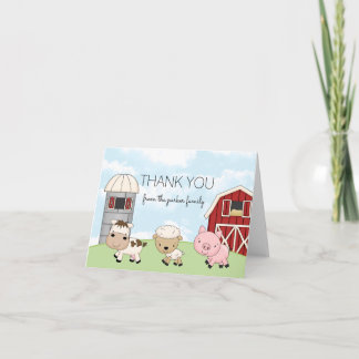 De Remerciements Carte │ Folded