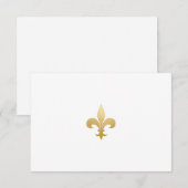 De Remerciements Carte Gold Fleur-de-Lis (Devant / Derrière)