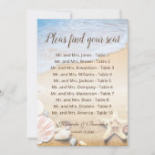 De Remerciements Carte graphique Tropical Sunset Beach Wedating Sea (Devant)