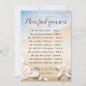 De Remerciements Carte graphique Tropical Sunset Beach Wedating Sea (Dos)