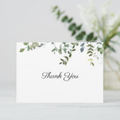 De Remerciements Carte Greenery Thank You Note (Debout devant)